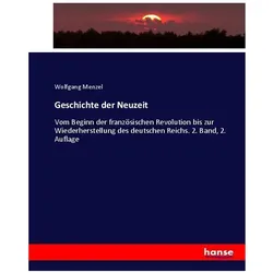 Geschichte der Neuzeit, Fachbücher von Wolfgang Menzel