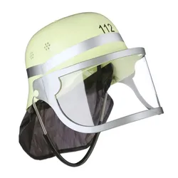 Relaxdays 24x Feuerwehrhelm "112" Gelb,Schwarz,Silber