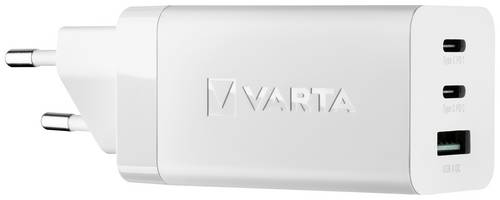 Varta High Speed Charger 65W USB Ladegerät 65 W 1x USB-A, 2x USB-C Innenbereich