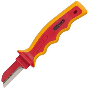 KS-Tools Kabelmesser 117.1304, VDE-geprüft, 205 mm, Mehrkomponentengriff isoliert, mit Schutzkappe