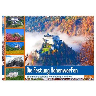 Die Festung Hohenwerfen (Wandkalender 2026 DIN A2 quer), CALVENDO Monatskalender