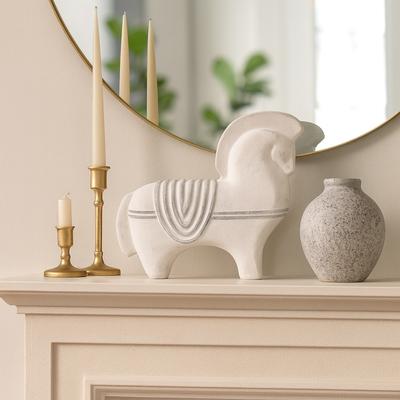 Sagebrook Home "Sophisticated Horse Figurine Decorative Sculpture - 11.5"", Ivory - 11.5"""