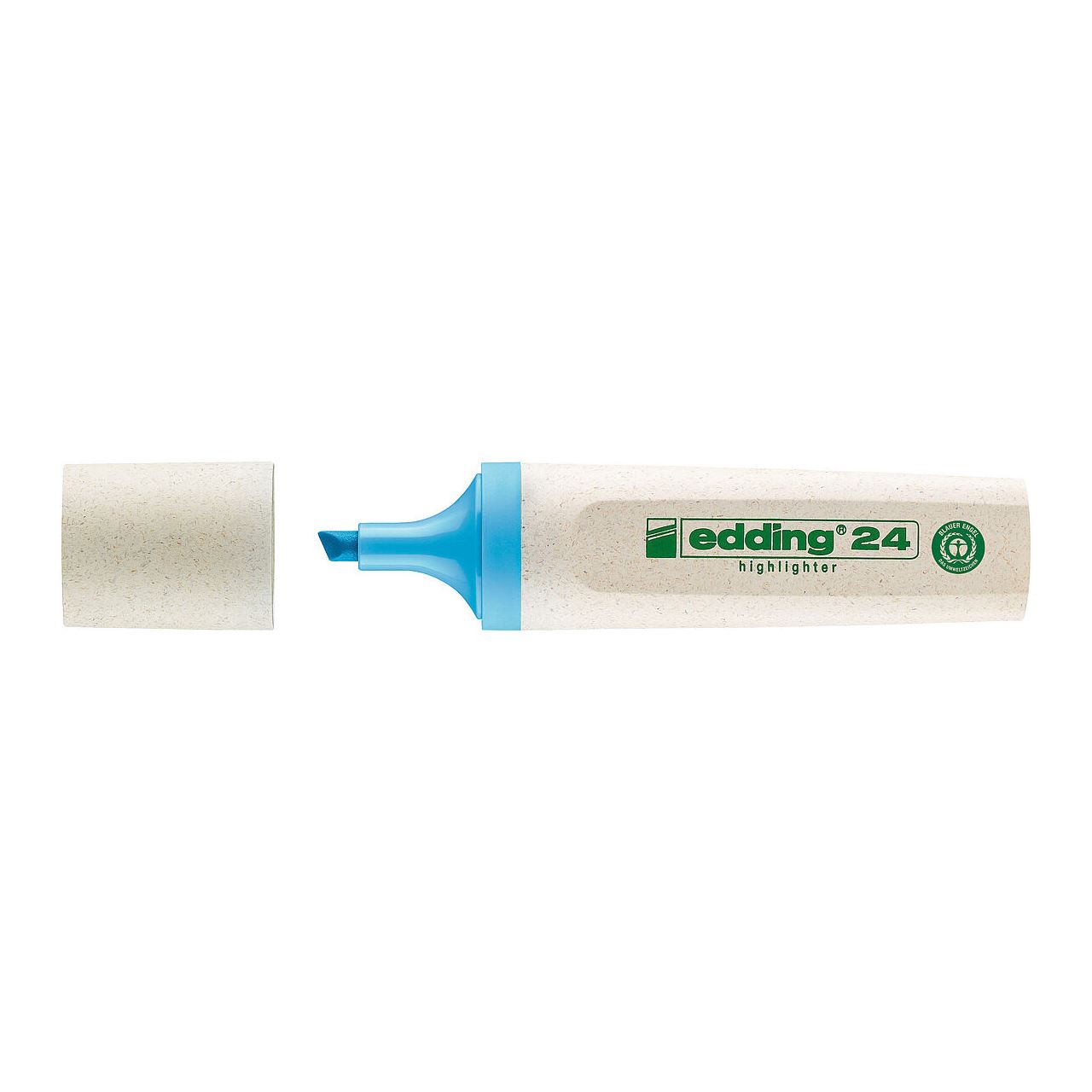 edding Highlighter 24 EcoLine Textmarker blau, 1 St.