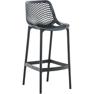 CLP Barhocker Air 10778556, mit Lehne, 75cm Sitzhöhe, Kunststoff, dunkelgrau