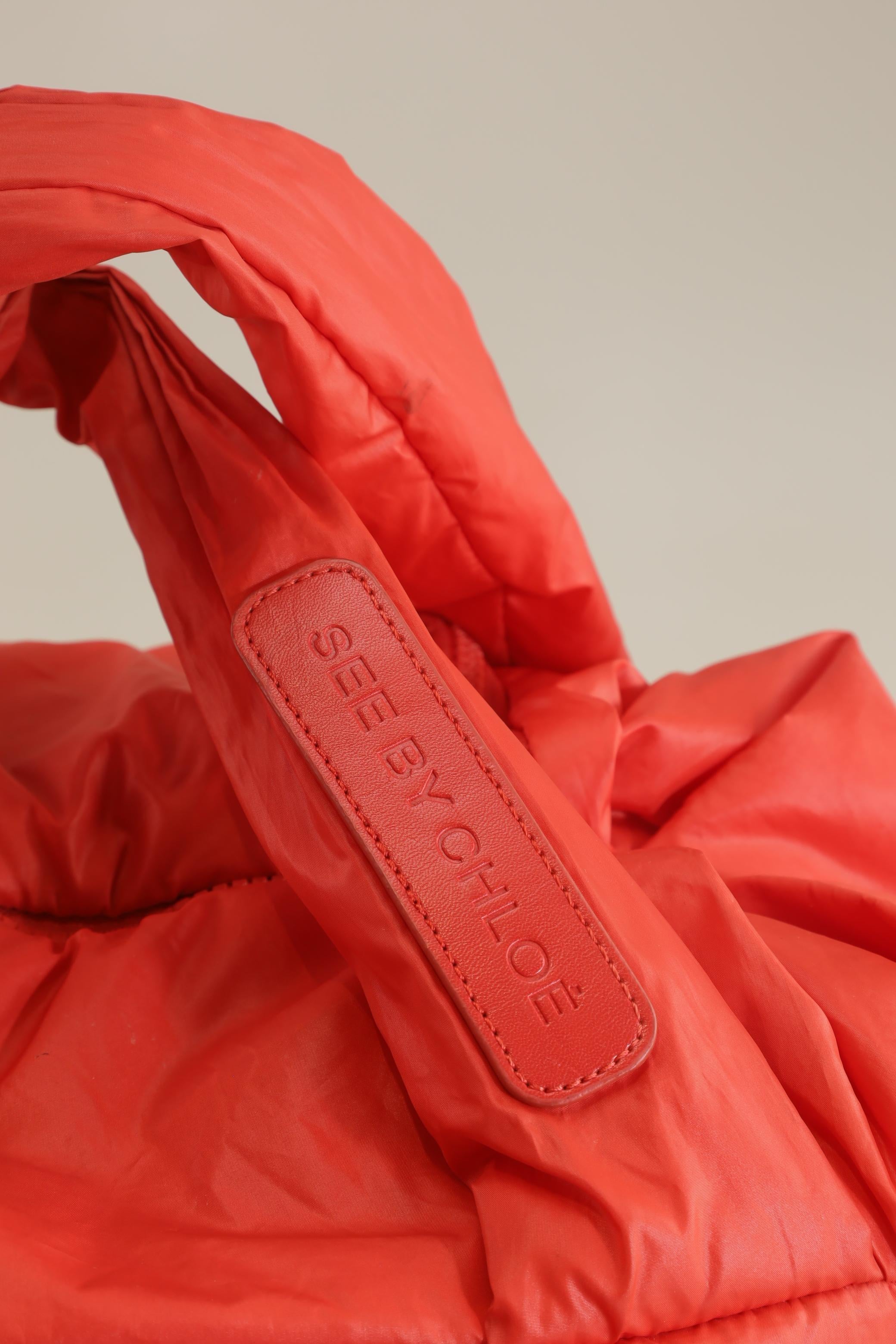 See by Chloe Damen Handtasche gross, Rot, kein / Etikett - Second Hand