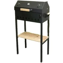 Abas Bbq Grill Medium With Mounted Cover, Wasserkocher, Schwarz