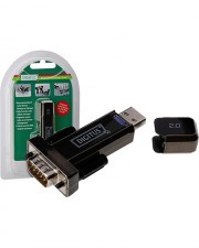 DIGITUS Serieller Adapter USB zu RS-232 - Einfacher Anschluss von seriellen Geräten über einen USB-Port (DA-70156)