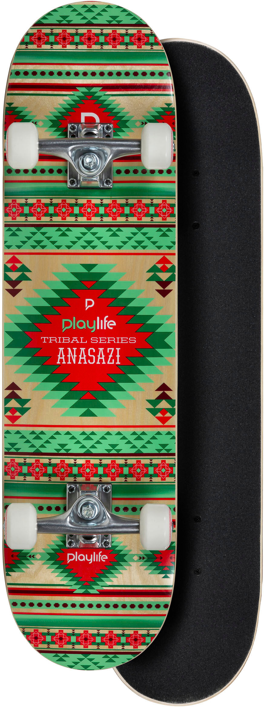 Skateboard PLAYLIFE "Tribal Anasazi", bunt (mehrfarbig), Skateboards, Skateboard mehrfarbig Einheitsgröße