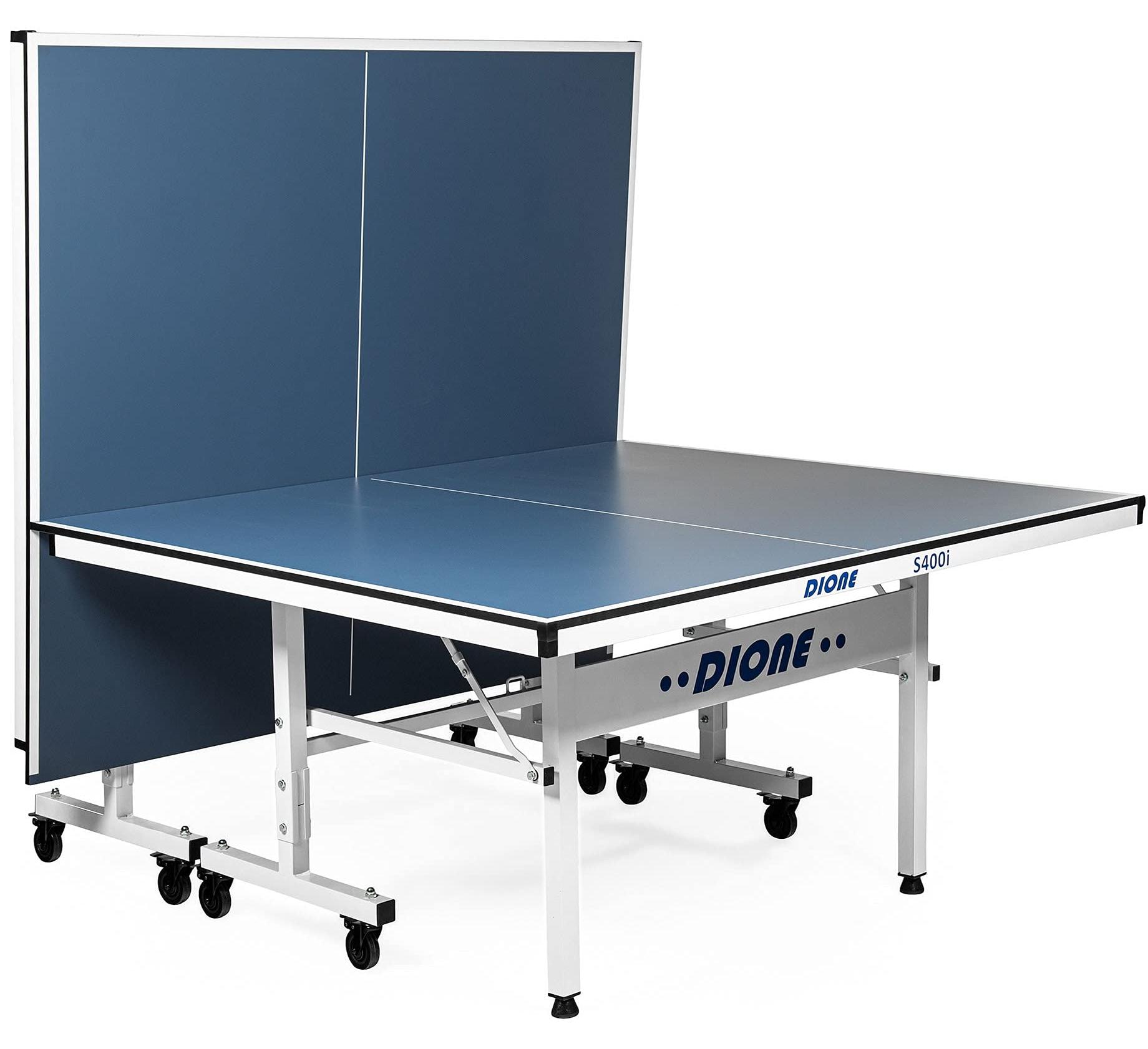 Tischtennisplatte Indoor Tischtennistisch - Blaues Spielfeld - Weißer Rahmen - 274 x 152 x 76 cm - 70 kg