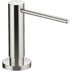 Dornbracht Spender mit Rosette SERIENNEUTRAL Platin, Ausladung 124 mm, 500 ml Flaschenvolumen, Höhe 124 mm, Bohrungsdurchmesser 25 mm