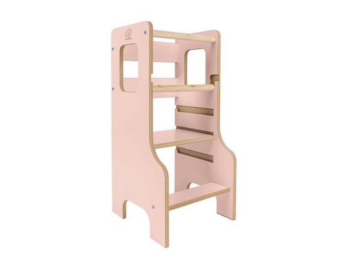 Lernturm Solid, Rosa, 40x41x85 cm, Babymöbel & Kindermöbel, Babyzimmer, Hochstühle, Lerntürme