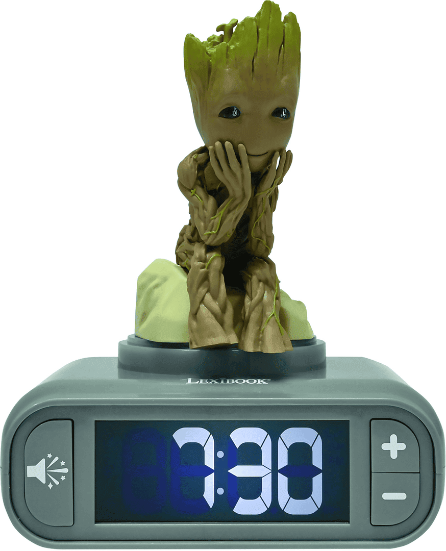Lexibook - Groot Nighlight Alarm Clock with sounds (RL800GG)