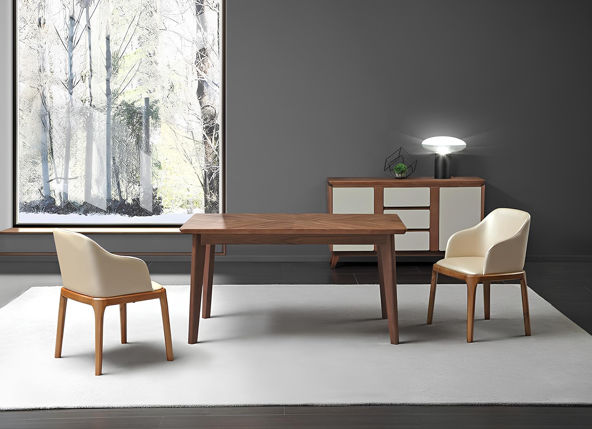 Ess Tisch Designer Italienische Möbel Holz Tisch Küche Wohn Zimmer 140x80cm
