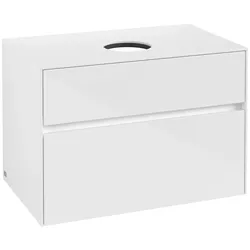 Villeroy & Boch Waschtischunterschrank Collaro C037 800x548x500mm 2 Ausz. Waschtisch m.tig Glossy Wh C03700DH