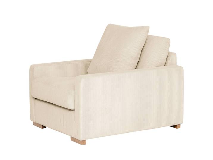 Sessel Lennox Beige Cordstoff Lola 95 x 89 x 110cm