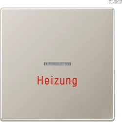 Jung Abdeckung Heiz/Notsch Edelstahl für Kontrollschalter ES 2990 H