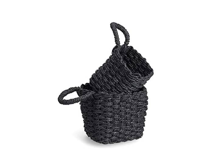 Zeller 14470 Aufbewahrungskorb-Set, 2-tlg., Papiergeflecht, ca. 12 x 12 x 13/15 x 15 x 15 cm