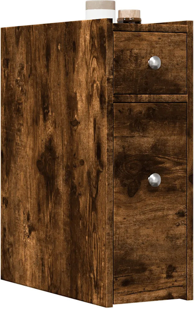 Latitude Run Arsis Bathroom Cabinet Smoked oak 60cm H X 21.5cm W X 50cm D