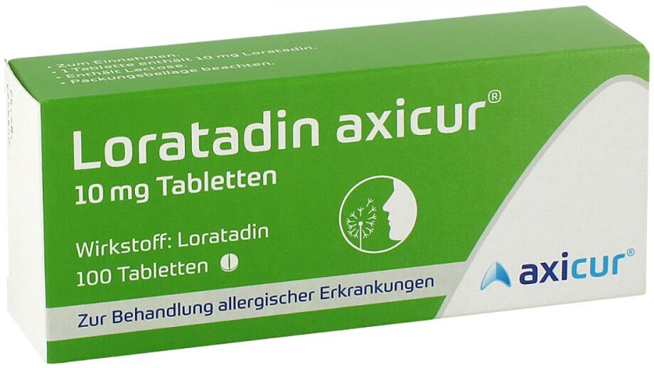 Loratadin axicur 10 mg Tabletten 100stk