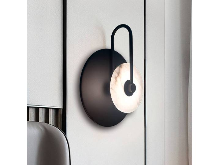 Viokef Wandlampe Samira, schwarz, für Wohn- / Esszimmer, Metall, Wandleuchte, Wandlampe Innen