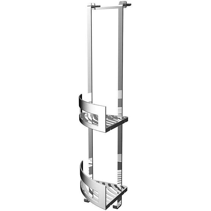 Emco System 2 Türetagere 354500126 chrom, 2 tiefe Eck-Körbe