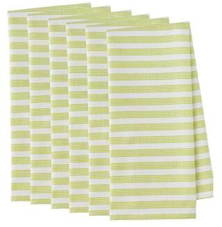 RSVP International Dobby Woven Kitchen Towel, 6 Piece Set