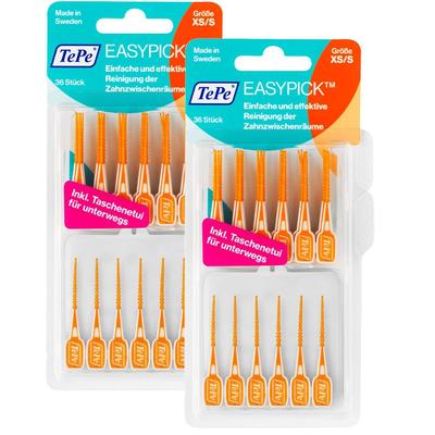 Tepe EasyPick Xs/S orange x2 2x36 St Zahnstocher