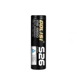Golisi S26 18650 - 2600mAh 3,7V Flat Top 25A ungeschützt