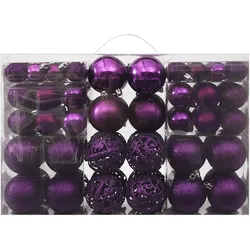 vidaXL 100-tlg. Weihnachtskugel-Set Lila