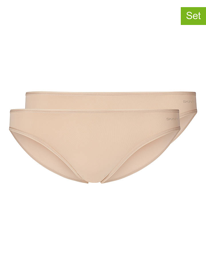 Skiny 2er-Set: Slips in Beige - 38