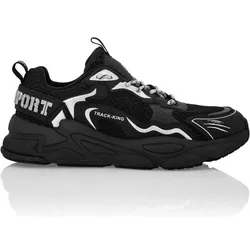 PLEIN SPORT Low-Top-Sneaker, Größe 43 in Schwarz 0270