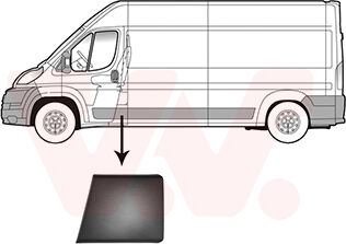 Van Wezel Zier-/schutzleiste, Seitenwand 1651405 B-Säule Für Fiat