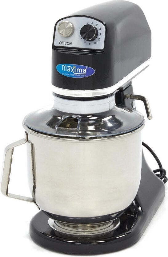 Maxima Planet Mixer 7 L - Bis zu 2 kg Teig - Schwarz - Lebensmittelzubereitung - Planet Mixer