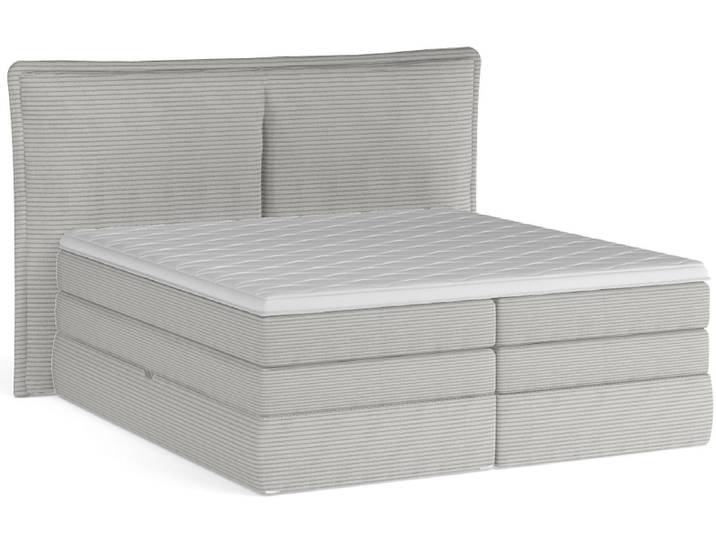 Boxspringbett WERNIGHT MADDEN cremeweiss 140x200cm weich