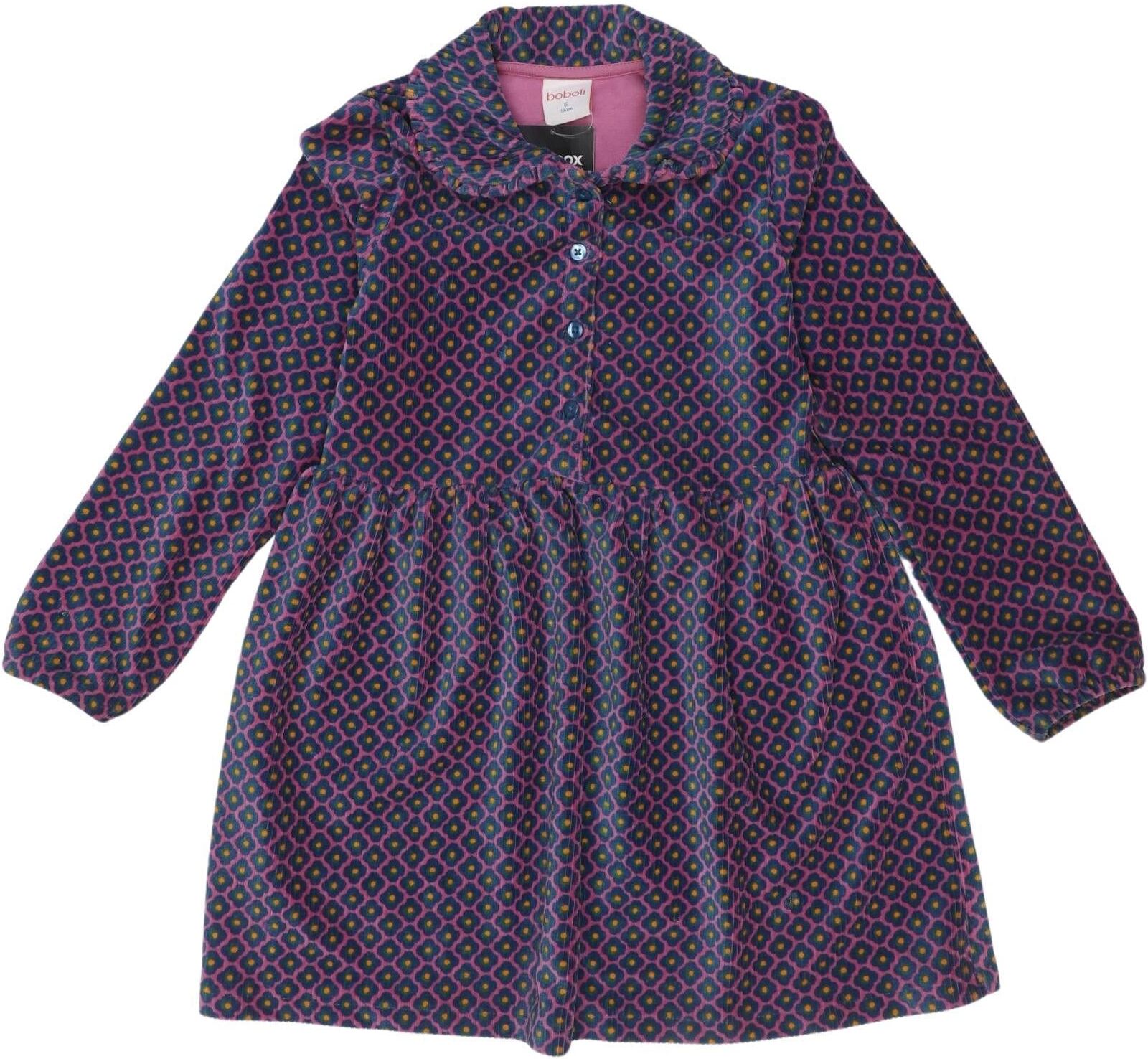 Boboli Mädchen Kleid, Mehrfarbig, Gr. EU 116, Baumwolle - Second Hand
