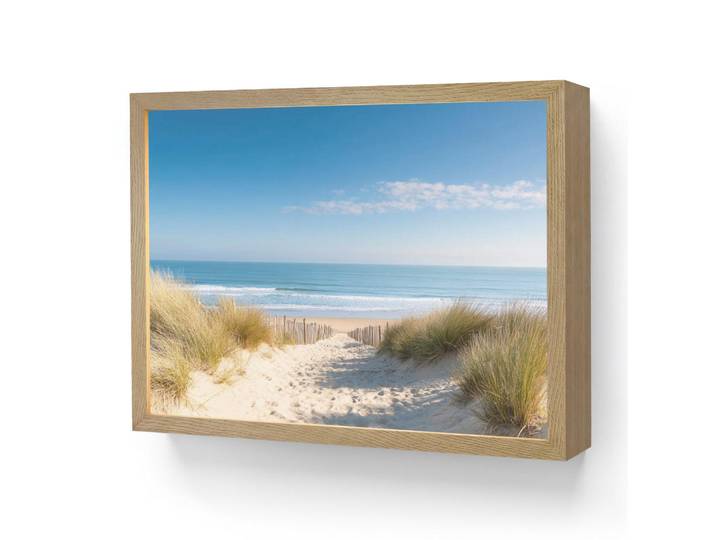 OnlyWow Wandleuchte MIT Akku Strand - Meer - Düne - Sand - Sommer 40x30 cm, Sandfarben, Rechteckig, LED integrated, 40x30x8 cm, Lampen & Leuchten, Innenbeleuchtung, Wandleuchten