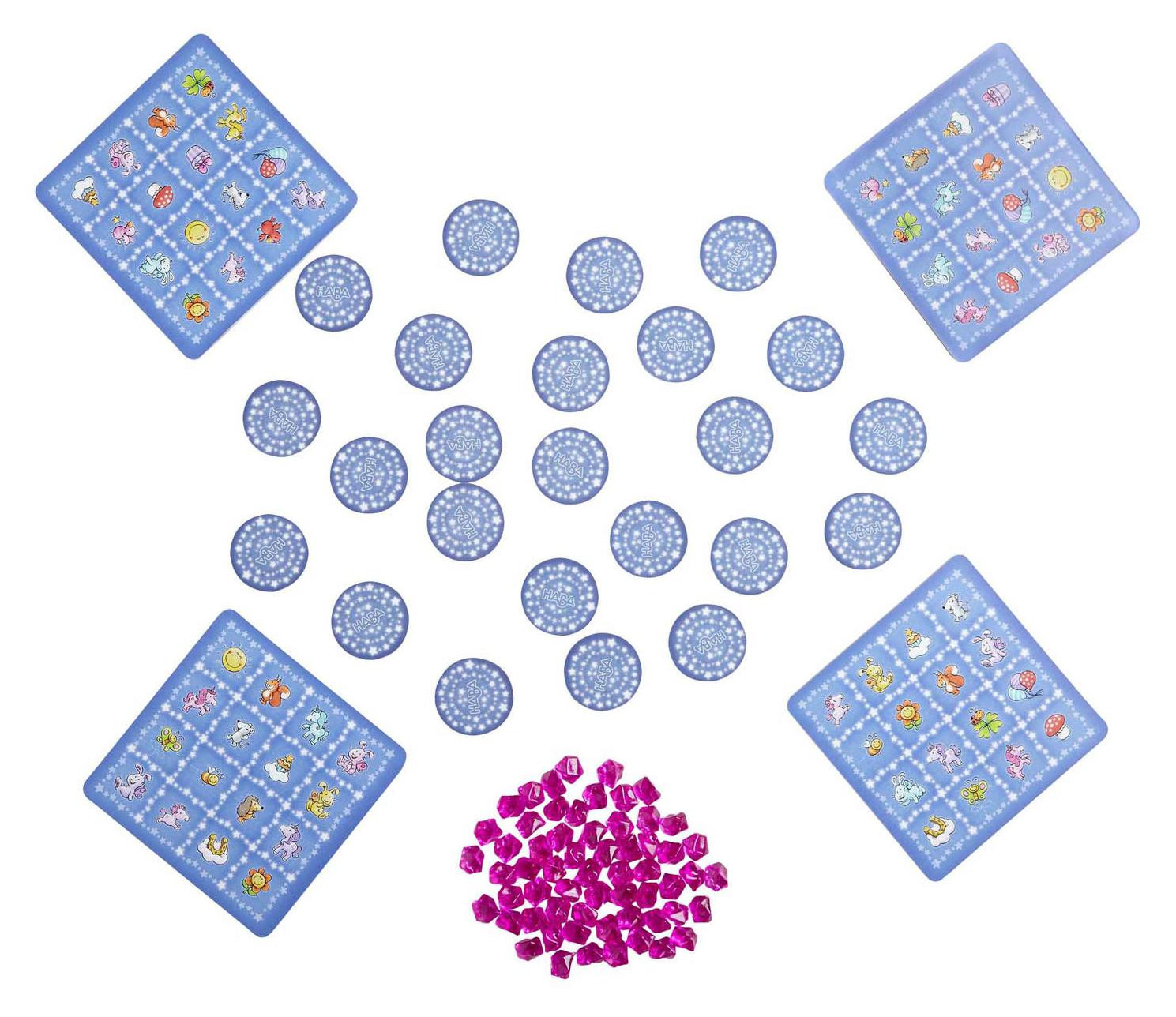 Haba Eenhoorn Glitterluck Bingo - Educatief meerkleurig spel voor kinderen