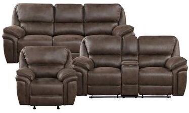 Fremont & Park Regina 3-Piece Manual Reclining Living Room Sofa Set