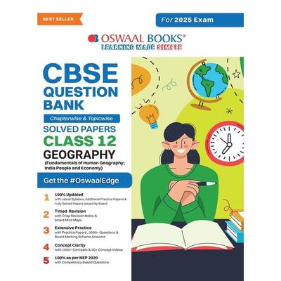 Oswaal CBSE Question Bank Class 12 Geography, Chapterwise and Topicwise Solved Papers For Board Exams 2025, Taschenbuch von Oswaal Editorial Board,
