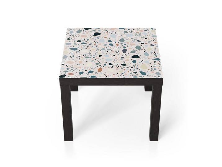 DEQORI Couchtisch 'Moderne Terrazzo', Glas Beistelltisch Glastisch modern