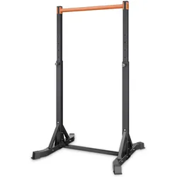 VEVOR Klimmzugstange tragbare Klimmzugstation Power Dip Station mit 150 kg Tragkraft, freistehend mit H-Rahmenkonstruktion & Stahlrohr, 8-fach höhenverstellbar, Training von Armen Rücken Brust