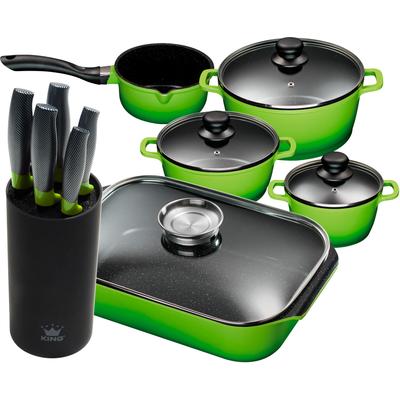 Topf-Set KING, grün, Töpfe, Induktion