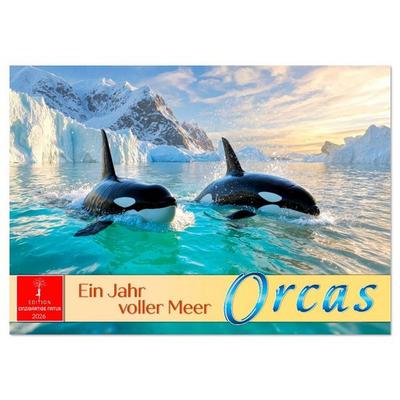 Orcas - ein Jahr voller Meer (Wandkalender 2026 DIN A4 quer), CALVENDO Monatskalender