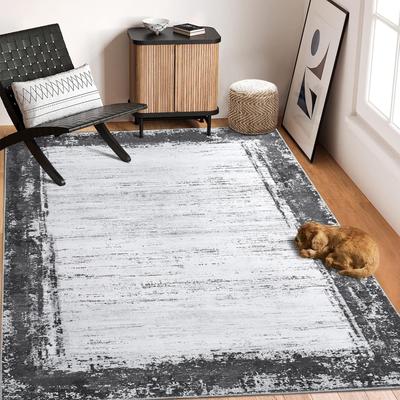 Garvee Rustic Abstract Machine Washable Rug