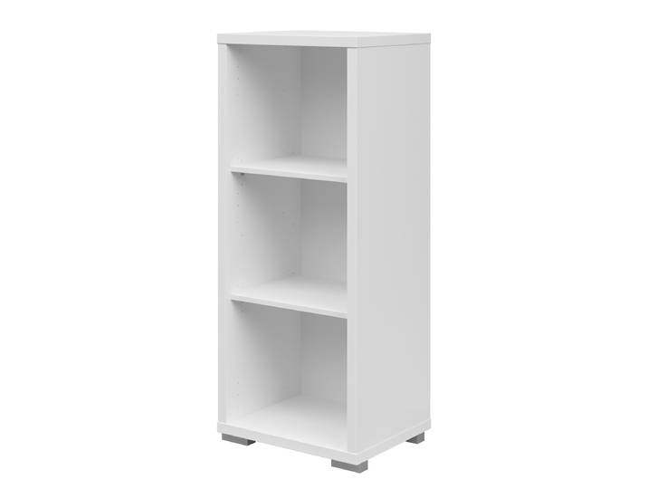 Regal Korpus: Spanplatte, laminiert Füße: Kunststoff Weiß/Weiß 43 x 110cm