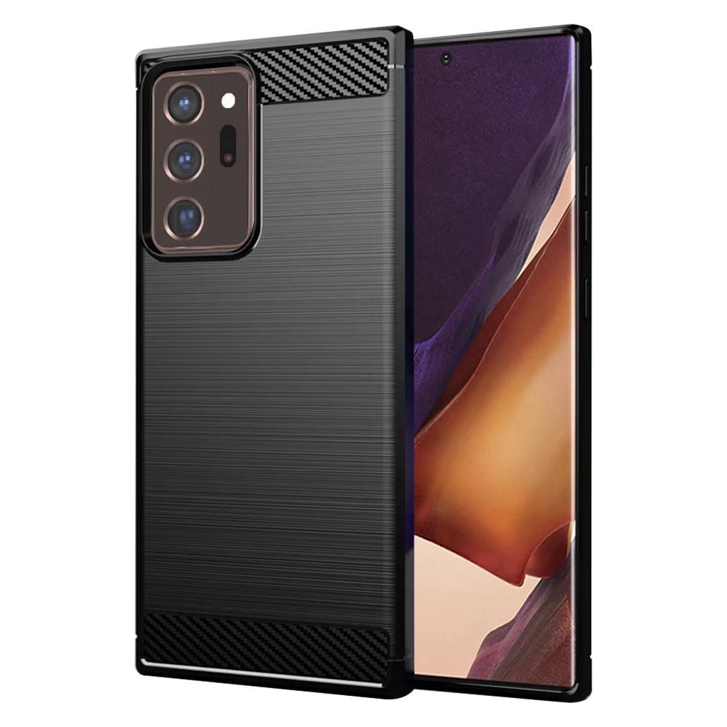 Techsuit - Carbon Silicone - Samsung Galaxy Note 20 Ultra / Note 20 Ultra 5G - Black (Samsung Galaxy Note 20 Ultra, Samsung Galaxy Note 20 Ultra 5G) (56337362)
