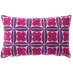 Dutch Decor Kissenhülle 'Clover' 30 x 50 cm Deep Lavender - Lila