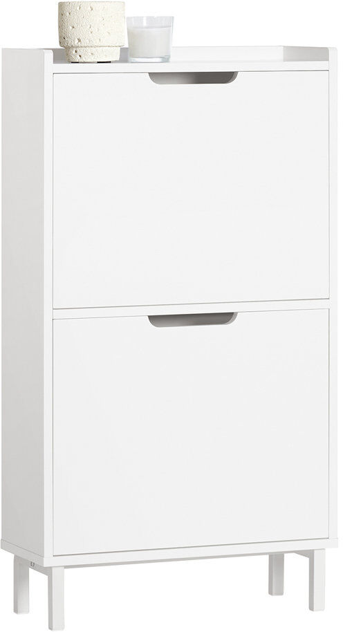 Latitude Run Oshiro Flip Down Shoe Storage White 4