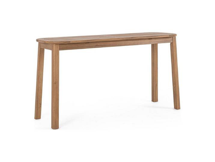 Feeling4Home Konsole Danubio - Akazienholz, Teak-Effekt, 142 x 46 cm, FSC-zertifiziertes Akazienholz, Öl-Finish in Teak-Optik