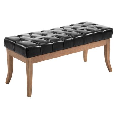 CLP Sitzbank Ramses Kunstleder antik hell Kunstleder HBT: 46x100x38 cm schwarz 100 cm